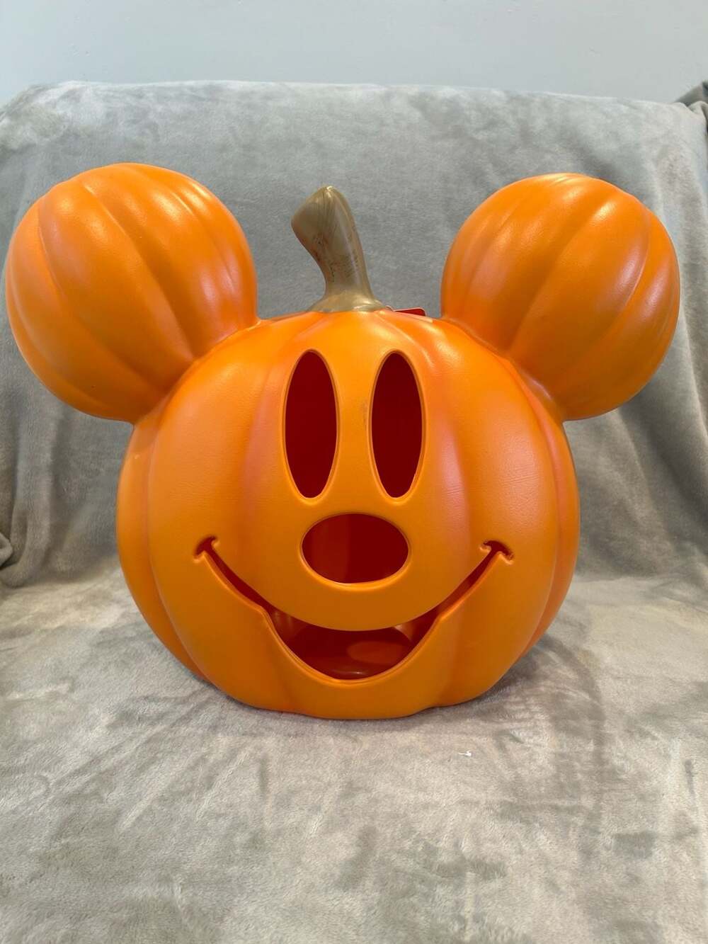 Disney Light Up Pumpkin Decor Mickey Mouse Jack-o'-Lantern